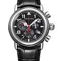 Aerowatch Aerowatch 1942 83939 AA05  83939 AA05 кварцевые мужские часы  черный циферблат, браслет кожаный — вид спереди